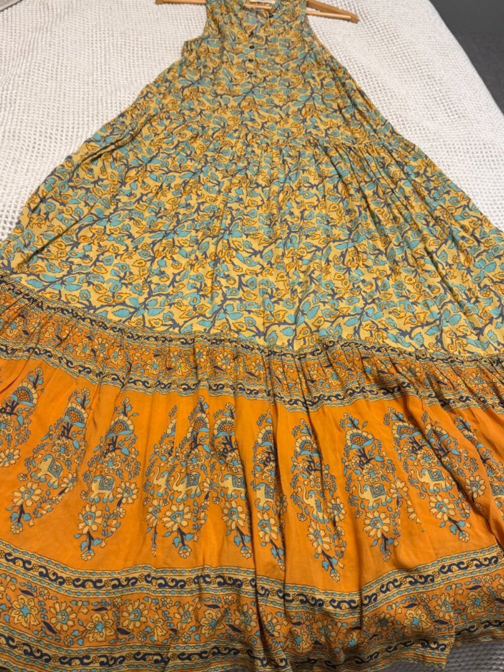 Spell & The Gypsy Gold Delirium Maxi Dress NWOT Small Boho Rare - Picture 9 of 15